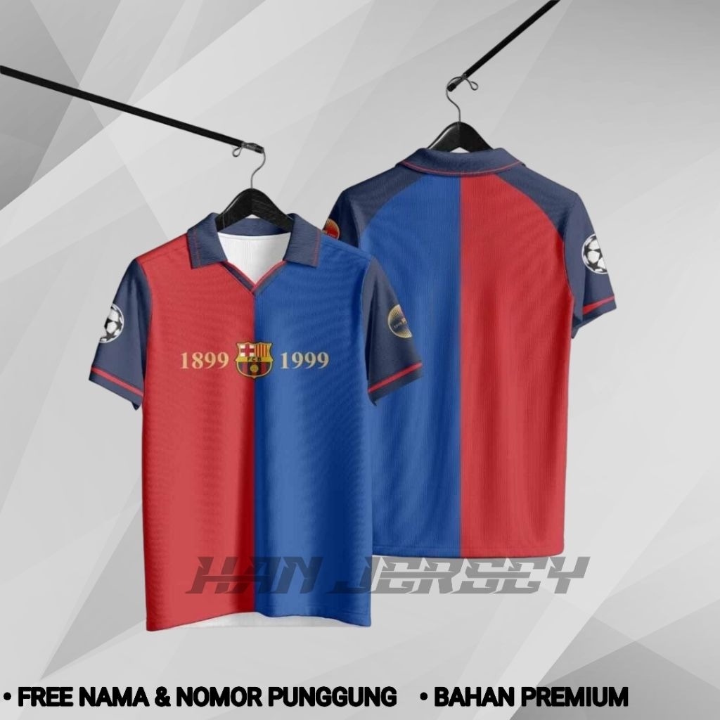 Jersey Barcelona 1999 Retro Full Printing