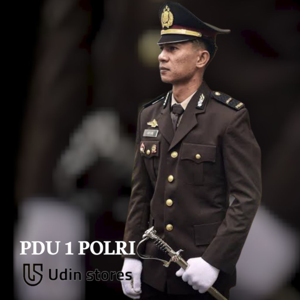 Seragam PDU 1 POLRI & POLWAN _ Pakaian Dinas POLRI dan POLWAN Kancing Gold Polri