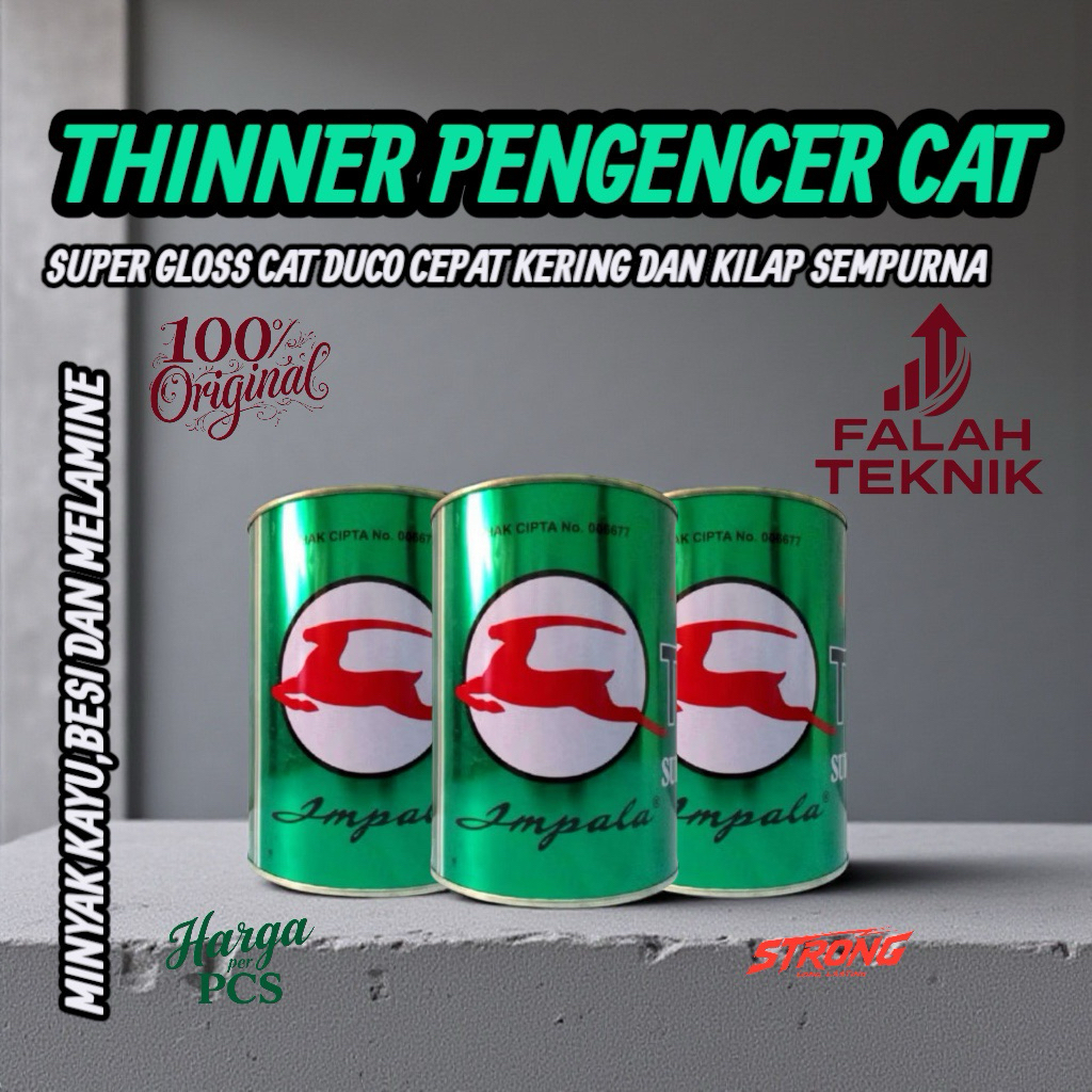

HINNER THINER IMPALA PENGENCER CAT MINYAK BESI KAYU TINER IMPALA 1 LITER
