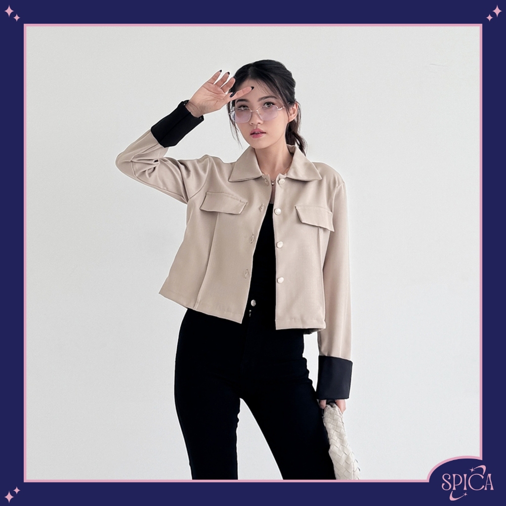 SPICA - Outer wanita kekinian korean style blazer premium atasan outerwear hijabers - Jiyoon Blazer