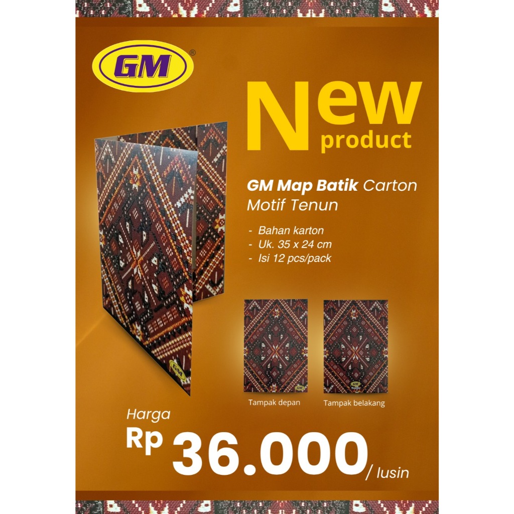 

Map Batik Karton | Motif Tenun – Ukuran 35x24 cm