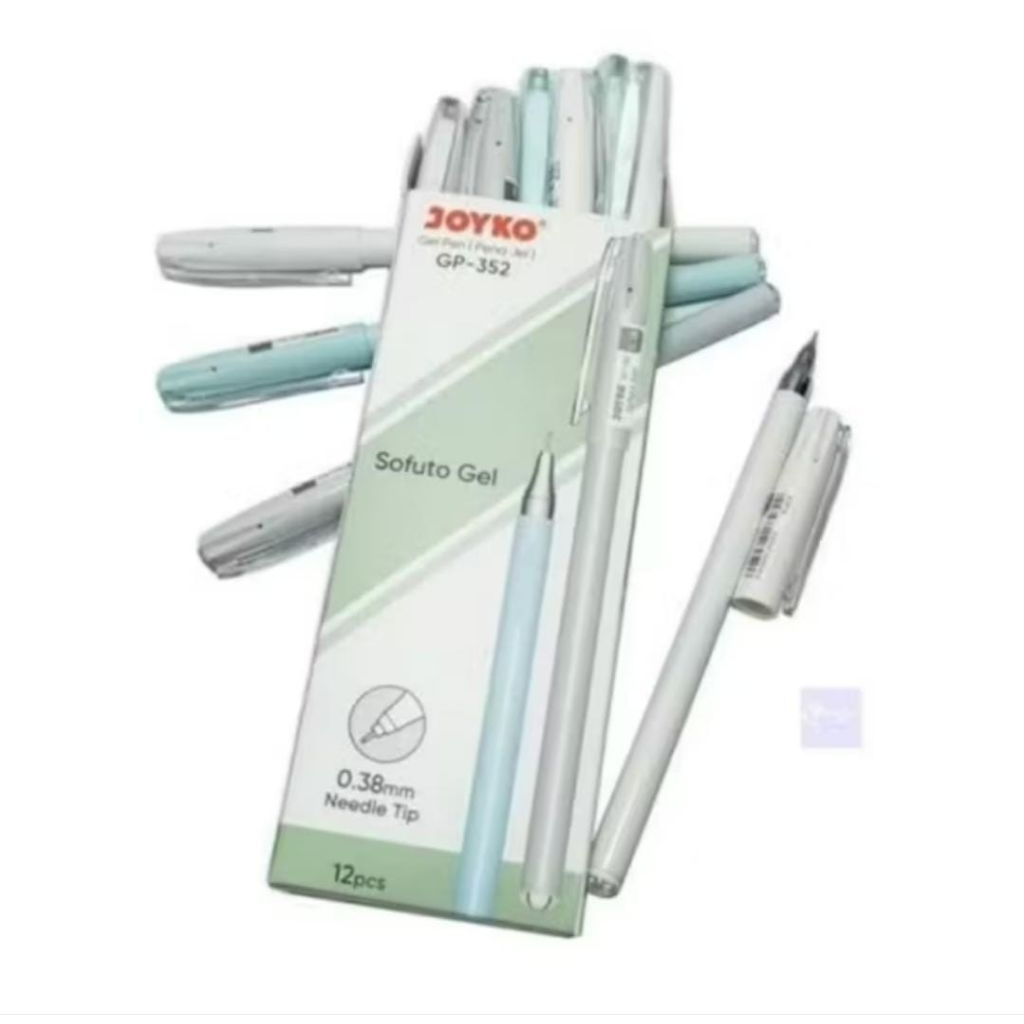 

LUSIN 12 PCS] BALLPOINT GEL PEN GP-352 SOFUTO GEL / PENA GEL GP352 JOYKO