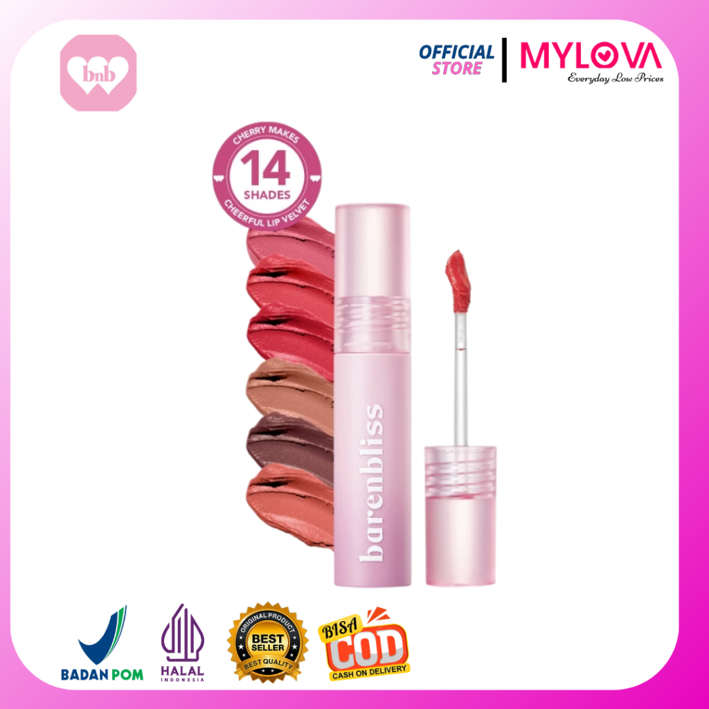 BNB Barenbliss Cherry Makes Cheerful Lip Velvet / Lip Velvet Barenbliss