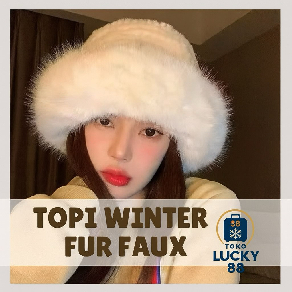 TL0169 MOLLAD Hat Mongolia Import Fur Faux Topi bulu winter musim dingin