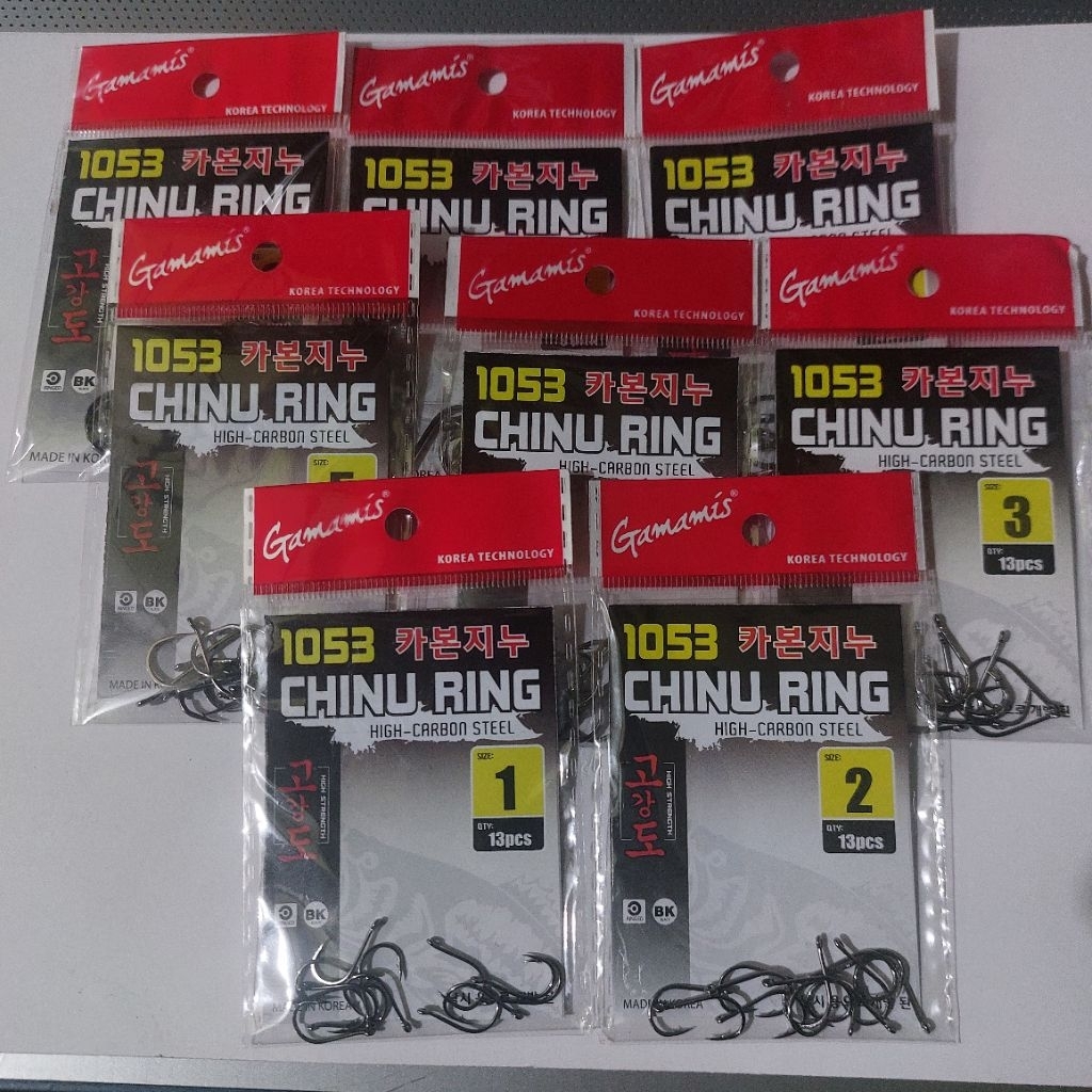Kail Gamamis 1053 Chinu Ring High Carbon Steel Kail Pancing Gamamis Chinu Ring Size 1-8