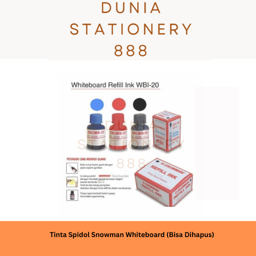 

Refill Spidol / Tinta Isi Ulang Spidol Whiteboard / Marker WBl-20 Snowman