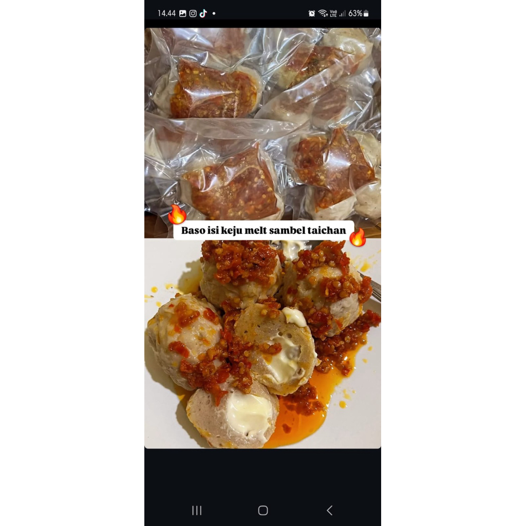 

baso keju moncrot sambel bawang endullll