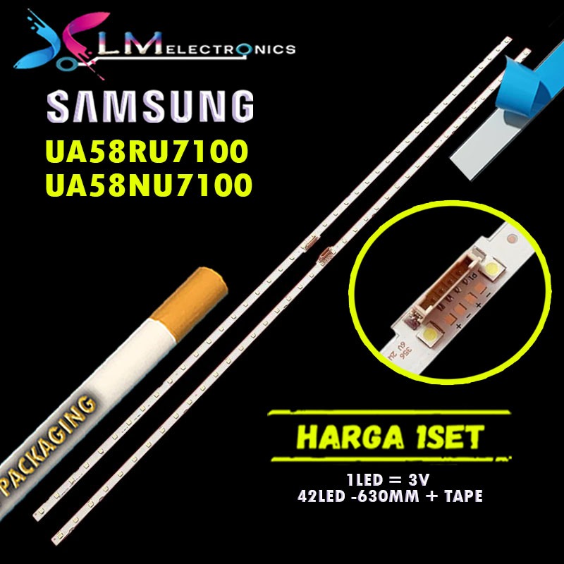 BACKLIGHT SAMSUNG 58 UA58RU7100K UA58NU7100K UA58RU7100 UA58NU7100 58RU7100 58NU7100