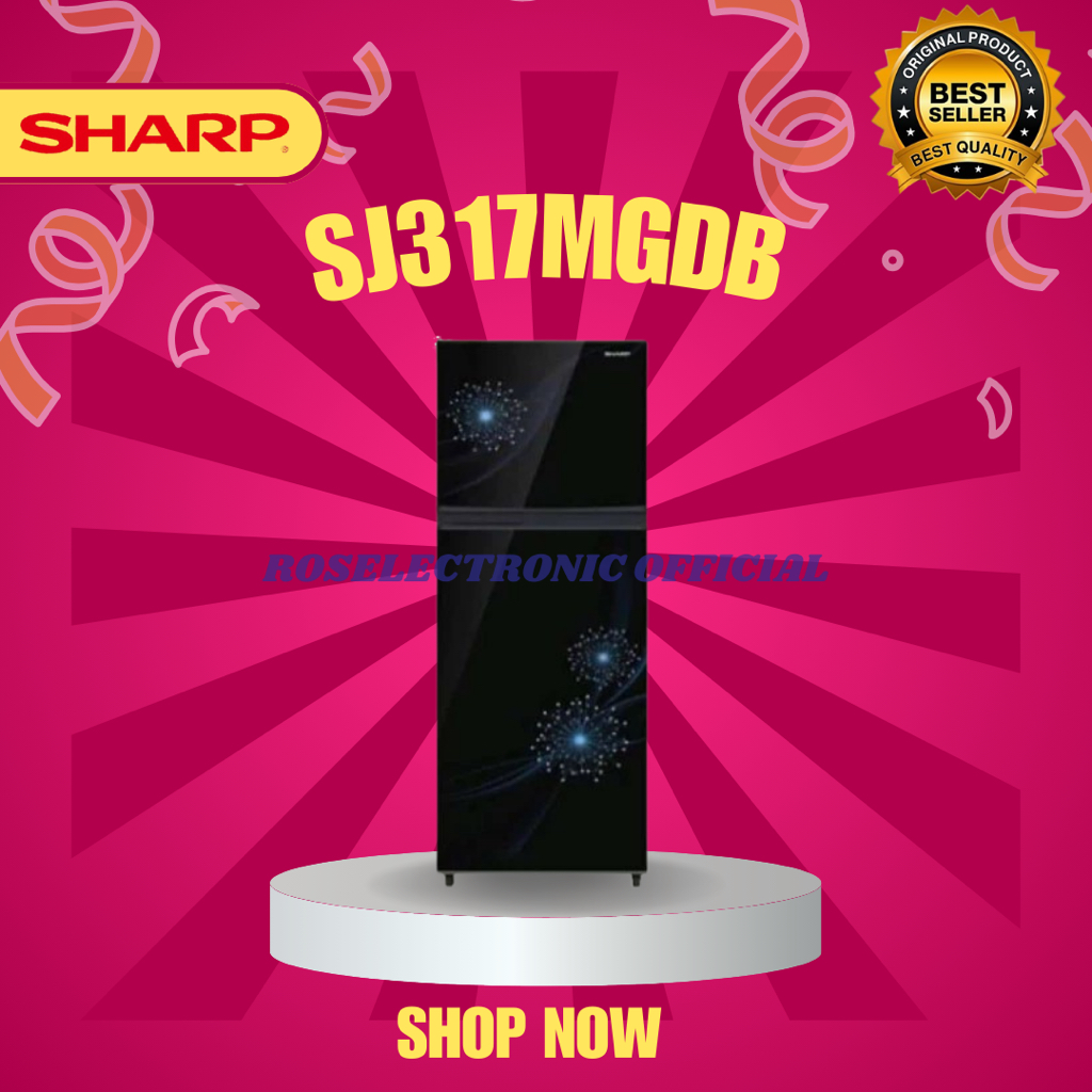Kulkas SHARP 2 PINTU SJ317MGDB 205L/SJ-317MGDB/SJ 317MDGB/SHARP KULKAS 2PINTU MURAH ORIGINAL GARANSI