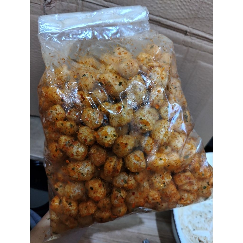 

Cimol kering extra pedas daun jeruk 1kg