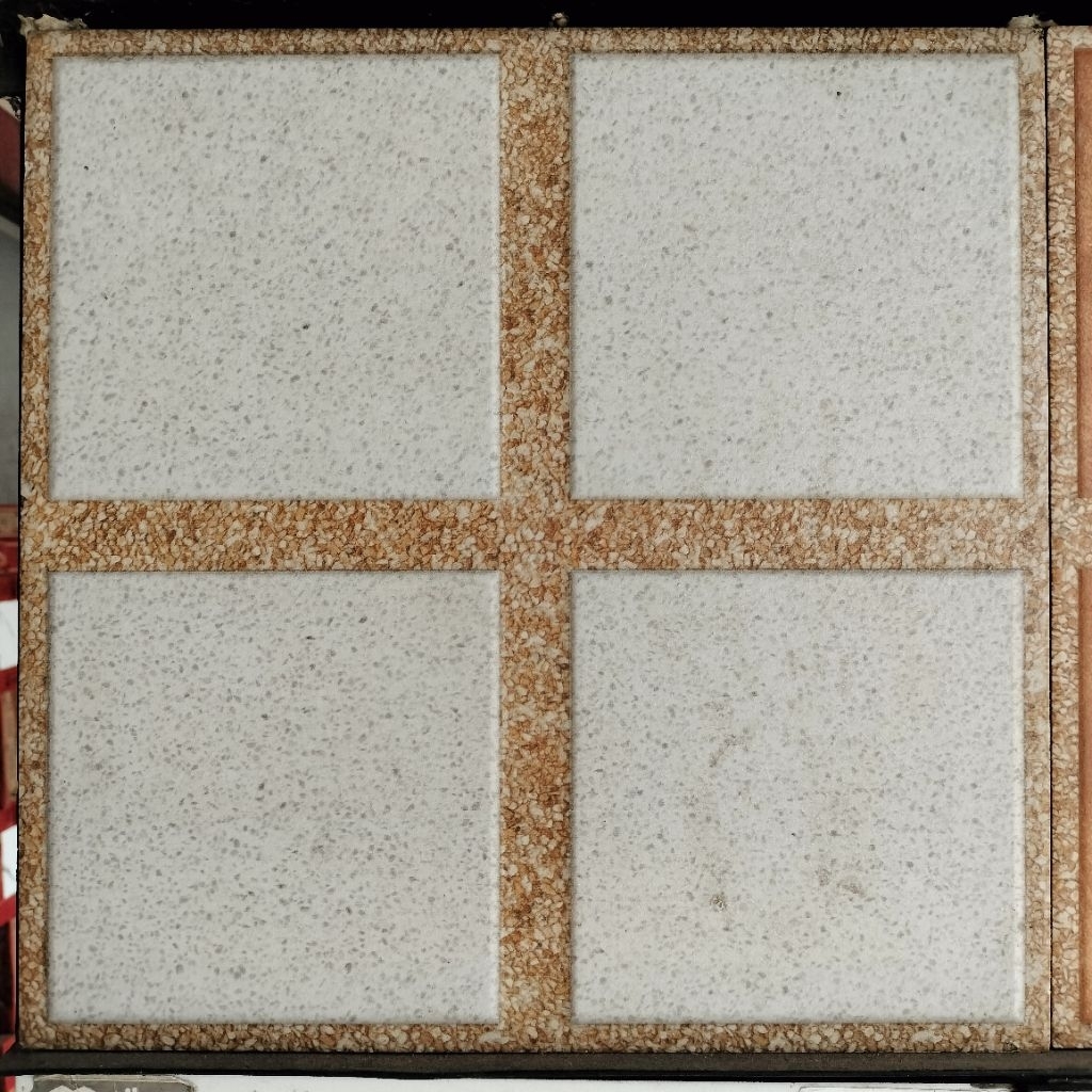 KERAMIK LANTAI CARPOT KASAR KIA SOUTHSAND WHITE 40X40 KW1