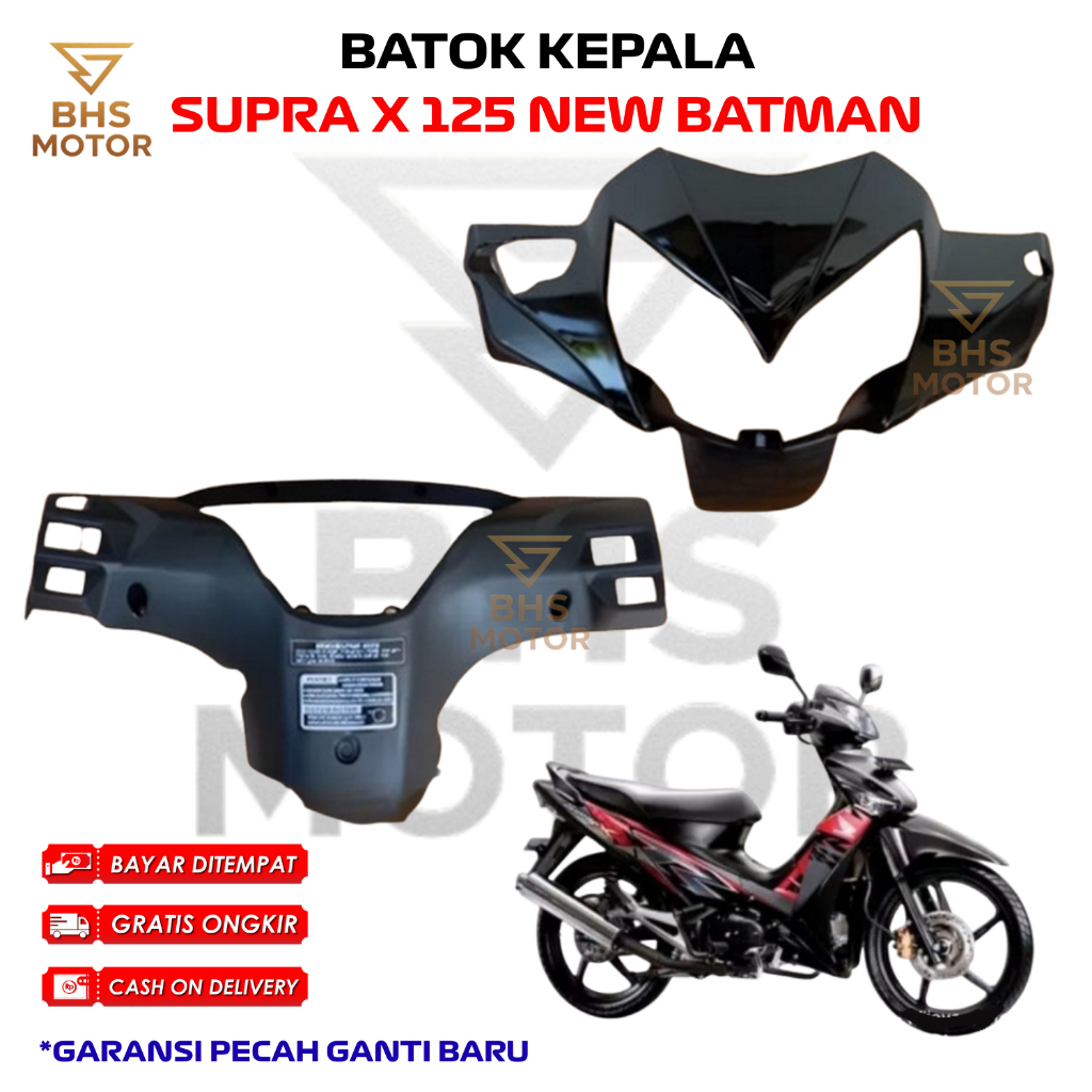 TERLARIS Batok Kepala Depan Belakang Supra X 125 New Batman – Cover Body Motor Kuat & Awet Sparepart