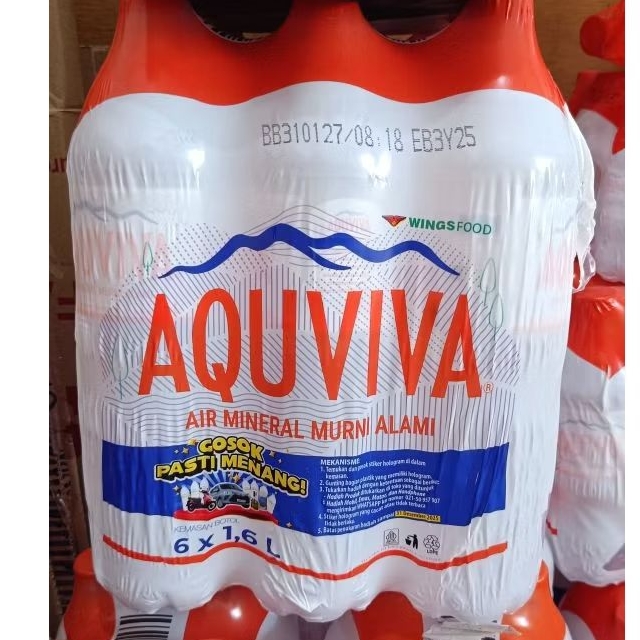 

2 SLOP AQUVIVA 1600 ml ( @6 botol) khusus INSTAN