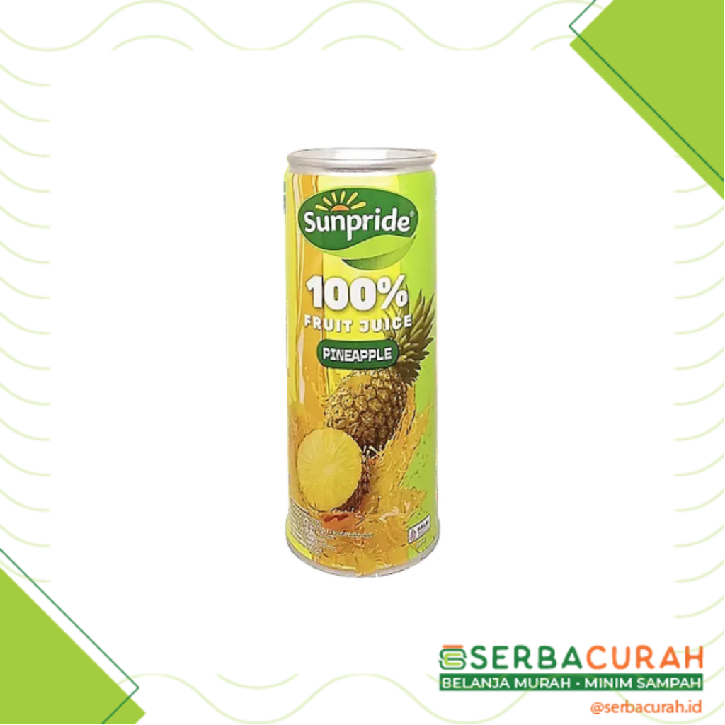 

Sunpride Juice Pineapple | Jus Nanas Asli | Kaleng 220 ml