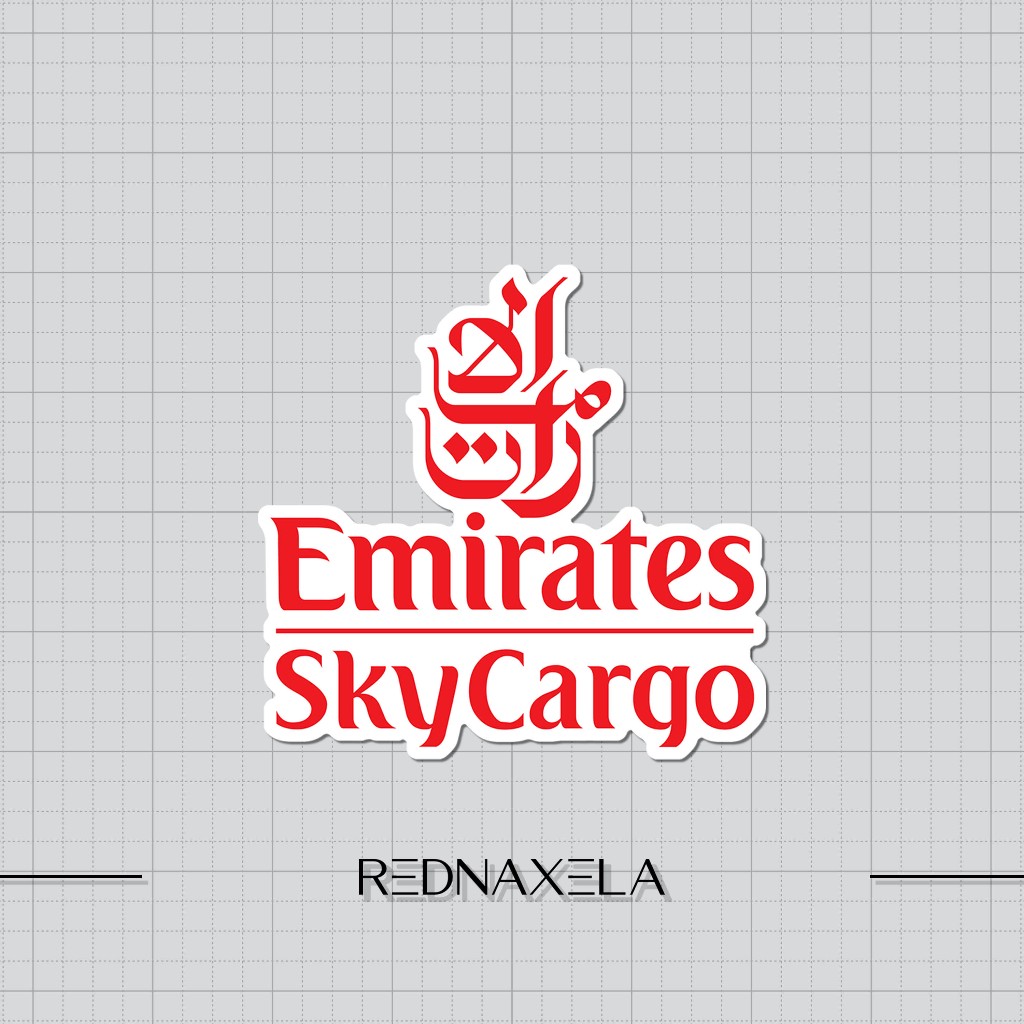 

Stiker Vinyl Emirates Sky Cargo Stiker Koper Outdoor Sticker