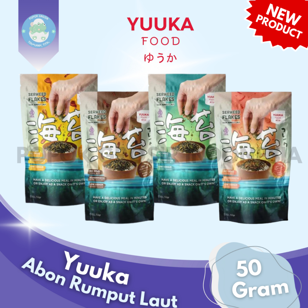 

YUUKA FOOD Abon Rumput Laut/Seaweed Flakes Non MSG 80 g