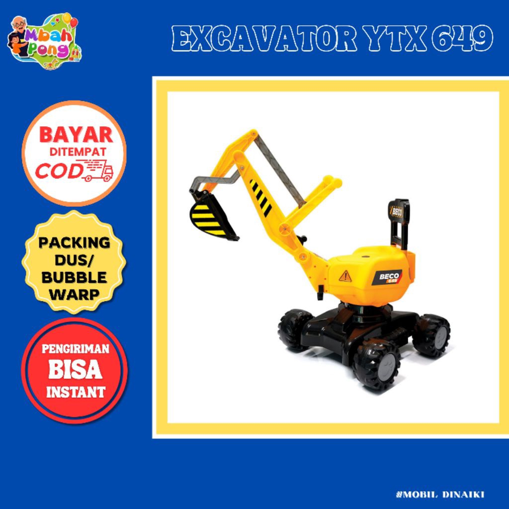 |SHP TOYS| YTX  649, mobil excavator | bego dinaiki