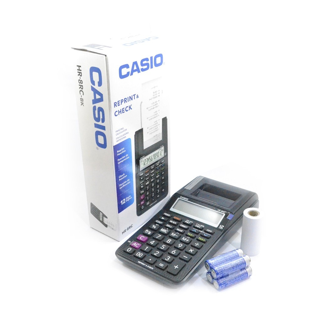 

Kalkulator Casio Portable Printing Calculator HR-8RC HR-8 RC Original