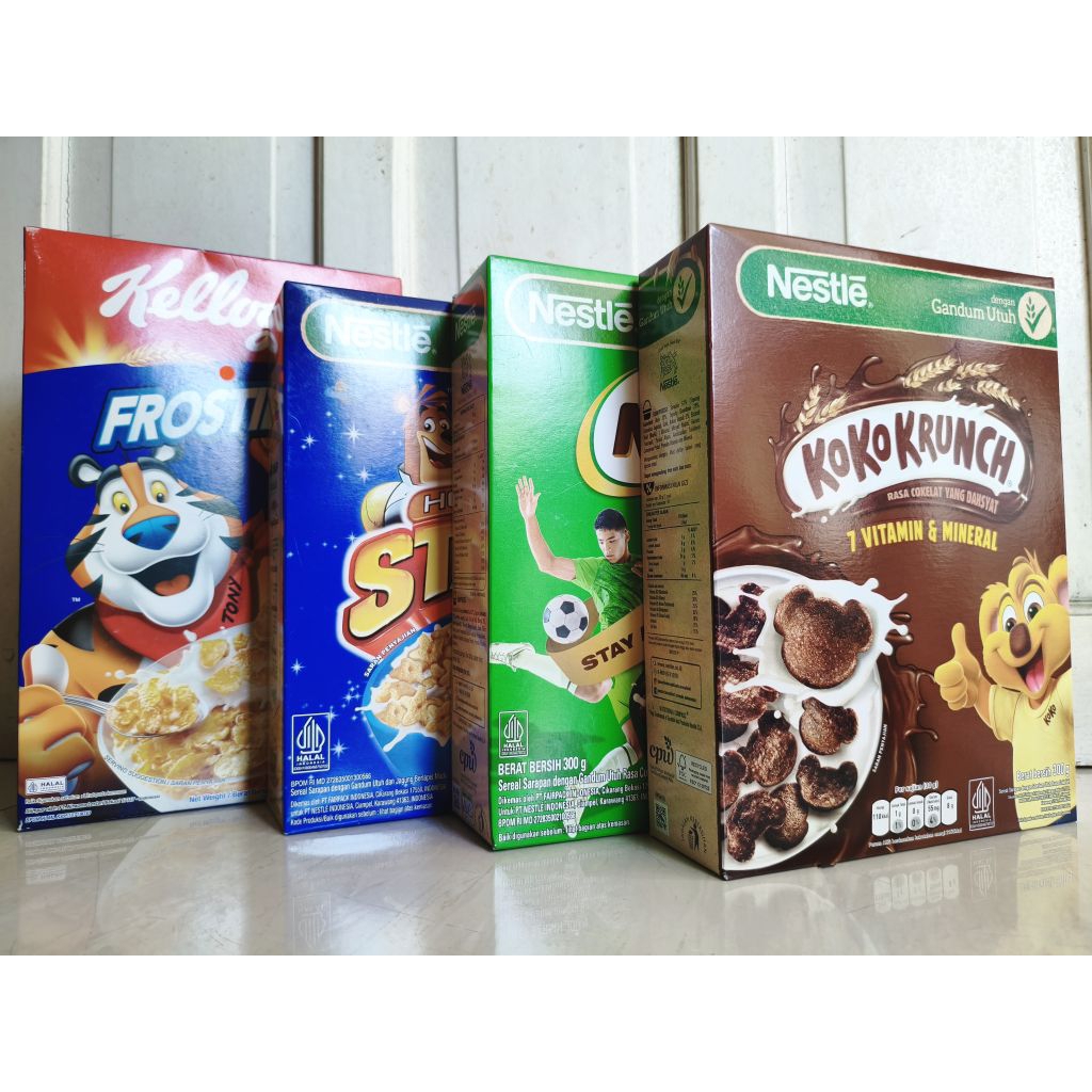 

surabaya gosend cereal nestle milo ball koko krunch honey stars kelloggs frosties sereal