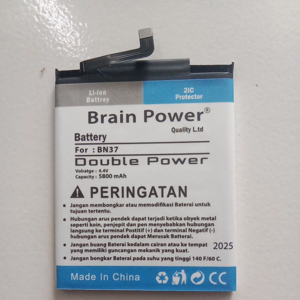 Batrai Batre Battery Brain Power BN37 Xiaomi Redmi 6 / 6A / 6 PRO Double Power BN37
