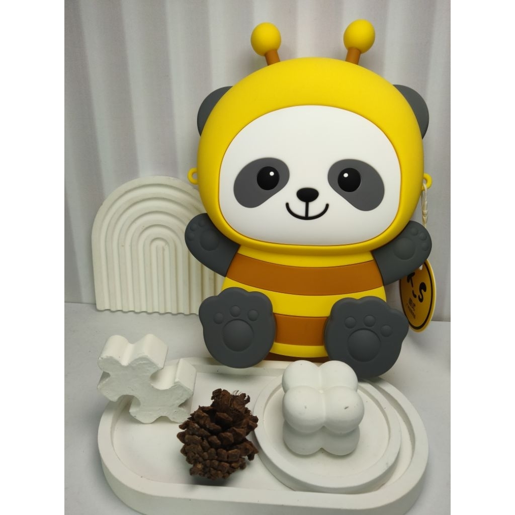 tas selempang animals panda & other karakter hewan kartun lucu tas silikon anti air fashion wanita