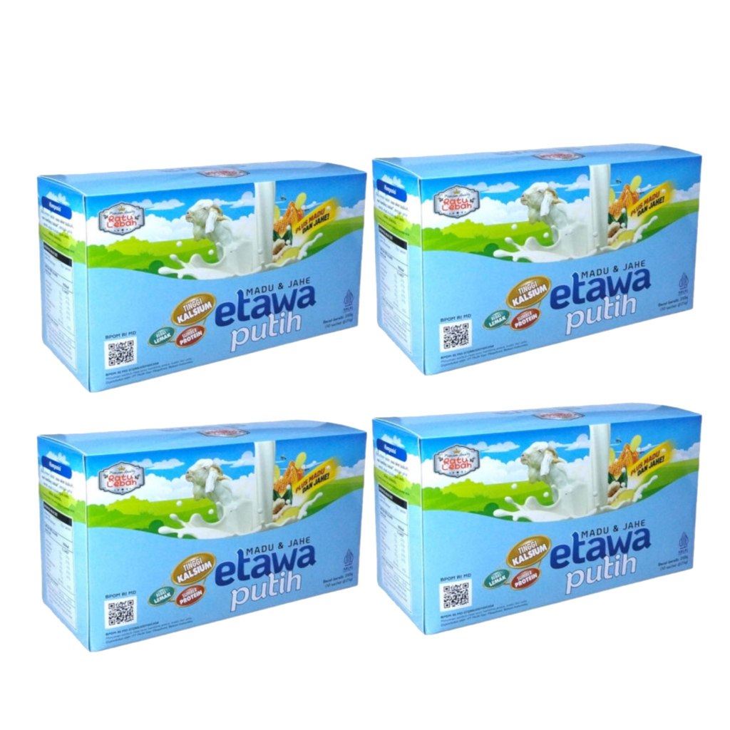 

4 BOX Susu Kambing Etawa Putih Jahe – Susu Kambing dengan Jahe Hangat & Menyehatkan – 250 g BPOM
