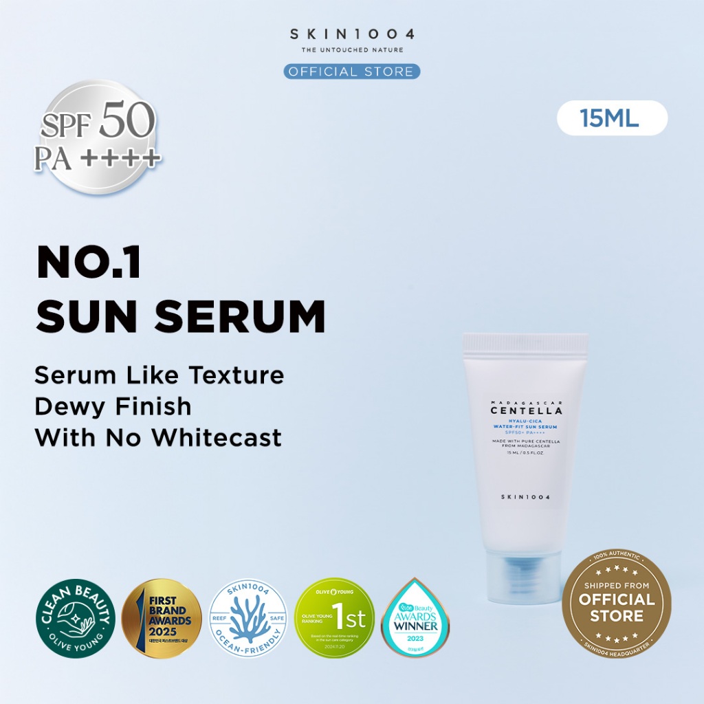 SKIN1004 Madagascar Centella Hyalu-Cica Water-Fit Sun Serum Minis 15ml SPF50 PA++++