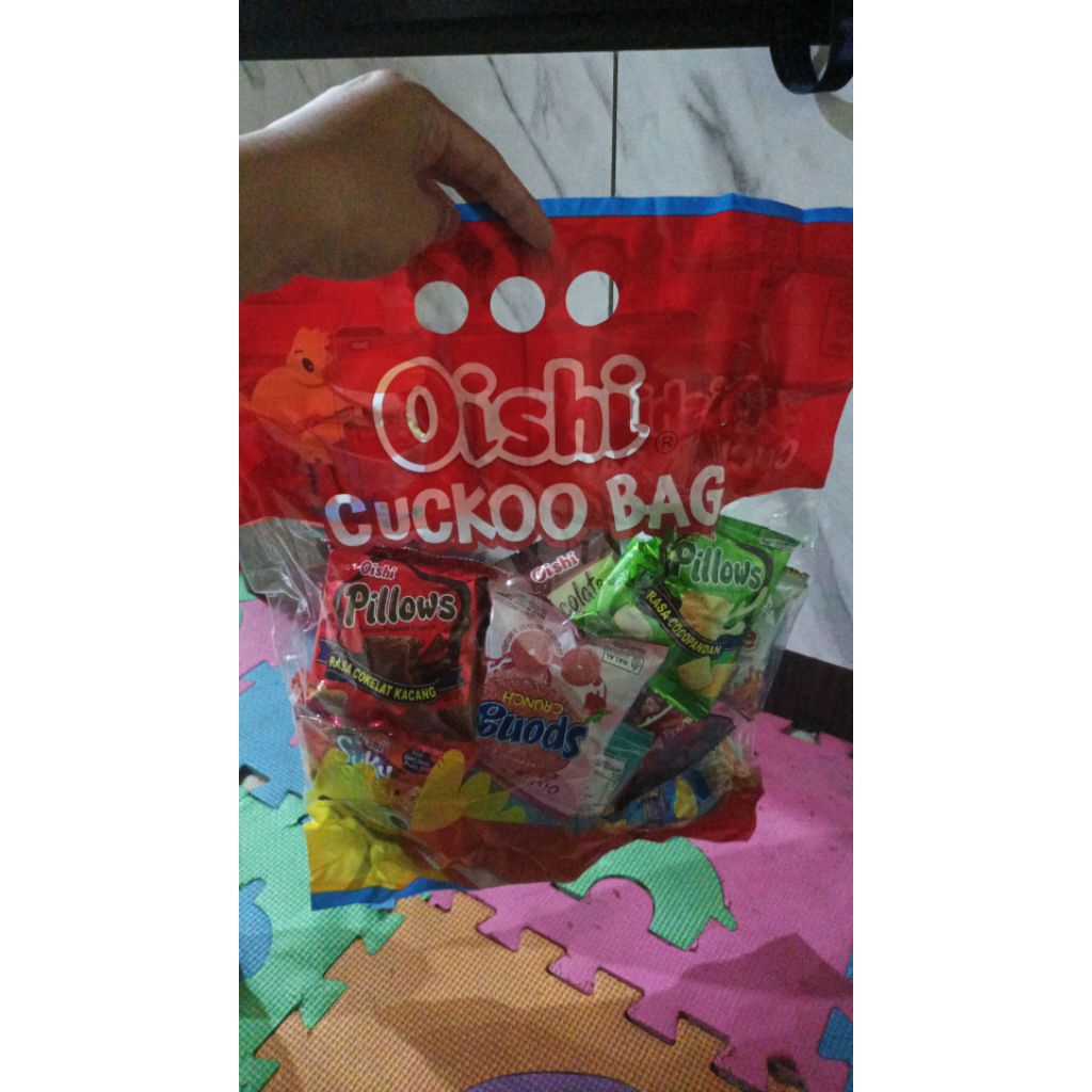 

Oishi Cuckoo bag Snack PRJ murah isi banyak