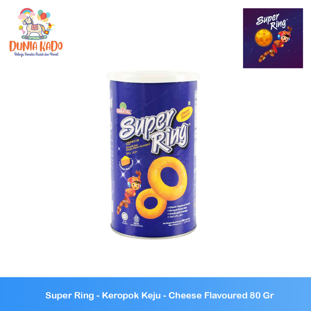 

Super Ring - Keropok Keju - Cheese Flavoured 80 Gr