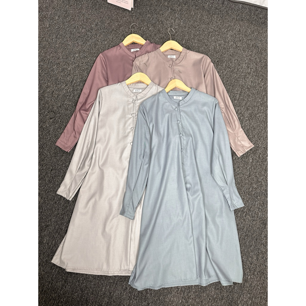 JEMA TUNIK tunik basic bahan katun toyobo busui friendly wudhu friendly tunik panjang