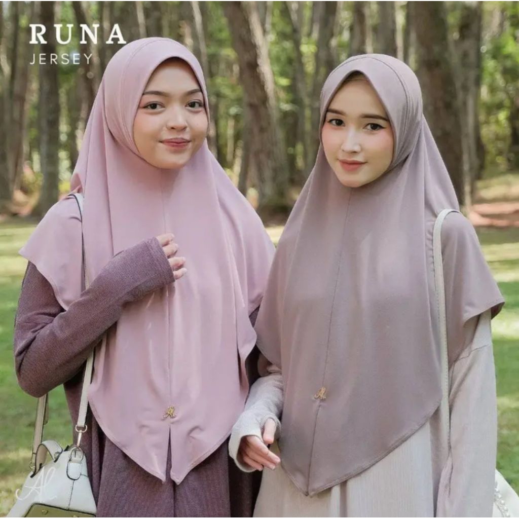 Albata Hijab/RUNA INSTAN/Hijab Instan/ Bergo Casual Jersey
