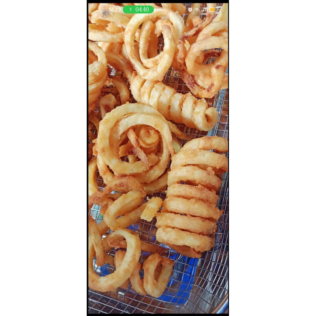 

kentang spiral kentang curly