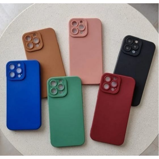 softcase silikon casing pro camera macaron samsung A6 2018 / A7 2018