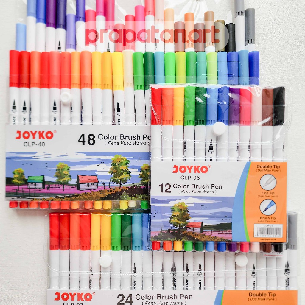 

Joyko Color Brush Pen 12-48C CLP-06 | CLP-07 | CLP-40 | Pena Kuas