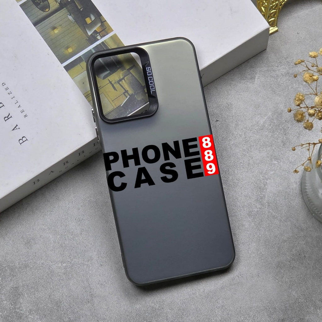 TECNO SPARK GO 2 CASE IMD BLACK PLATE HOLOGRAM  CASE SOCOOL BLACK TECNO SPARK GO 2