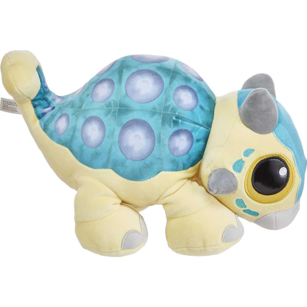 Mattel Jurassic World: Camp Cretaceous Plush Baby Dinosaur Bumpy with Sound, 15-inch Floppy Soft Toy