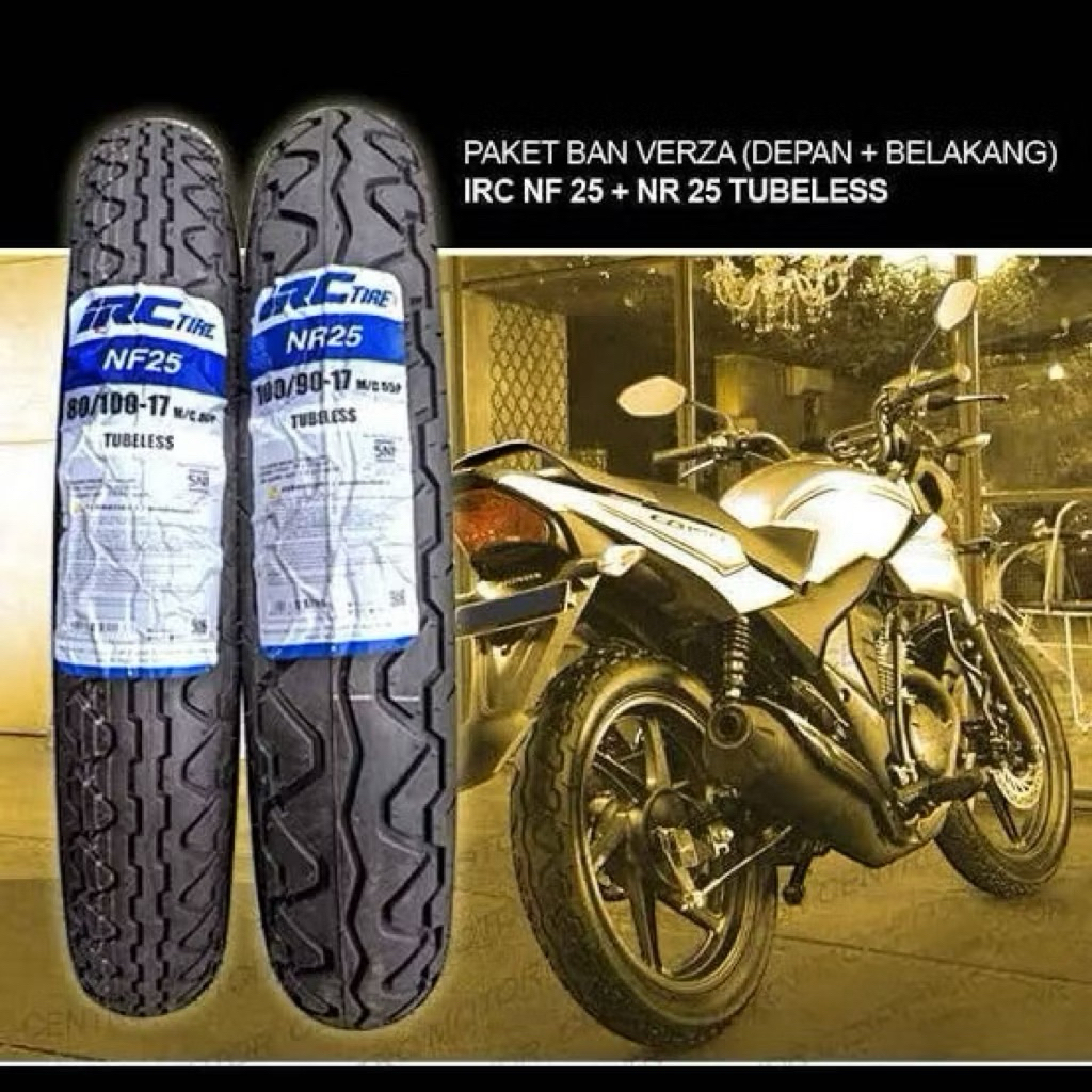 BAN LUAR TUBETYPE IRC 80/100-17 & 100/90-17