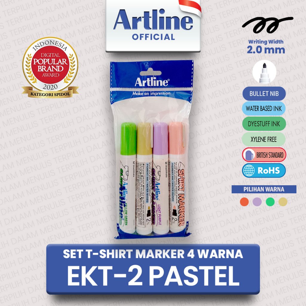 

(LIVE) PROMO SET 4 T-SHIRT MARKER WARNA PASTEL EKT-2/PASTEL SPIDOL FABRIC KAIN BAJU KAOS