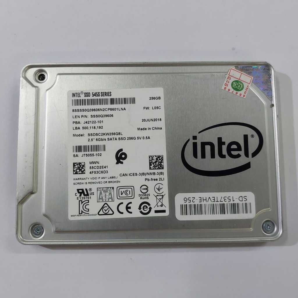 ssd original INTEL 256gb 2.5inch sata copotan builtup murah