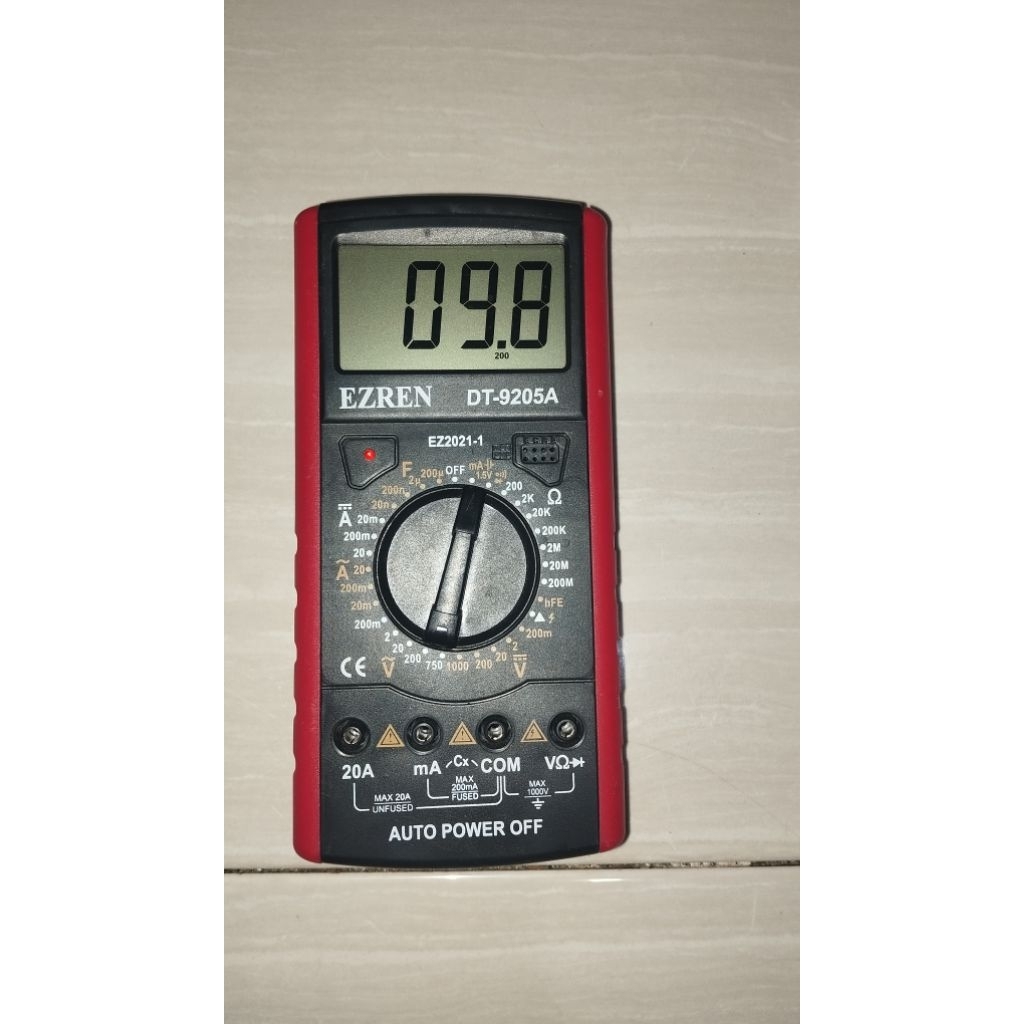 EZREN DT-9205A Multimeter Avometer Multitester Digital DC AC Diode TR