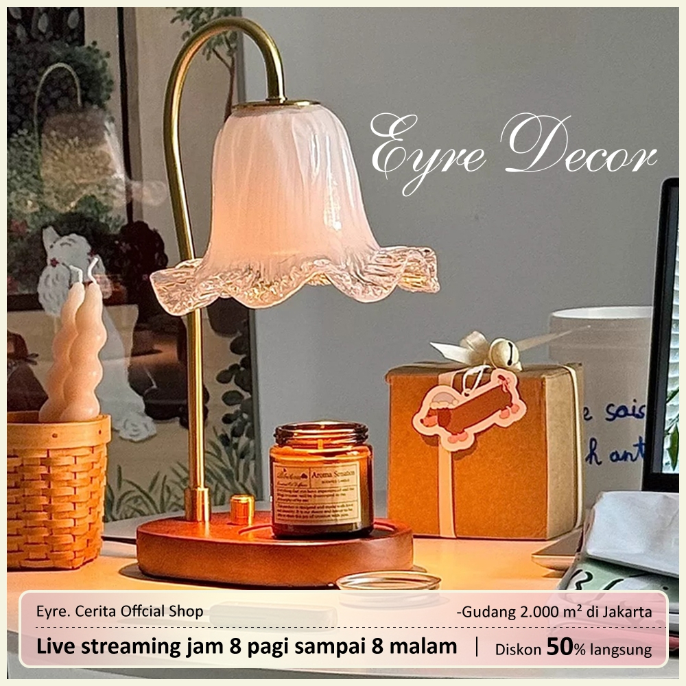 EyreMeleleh Lilin Lampu Kreatif Kecil Lampu Aromaterapi Lilin Aroma Meleleh Lilin Lampu Hangat Lampu