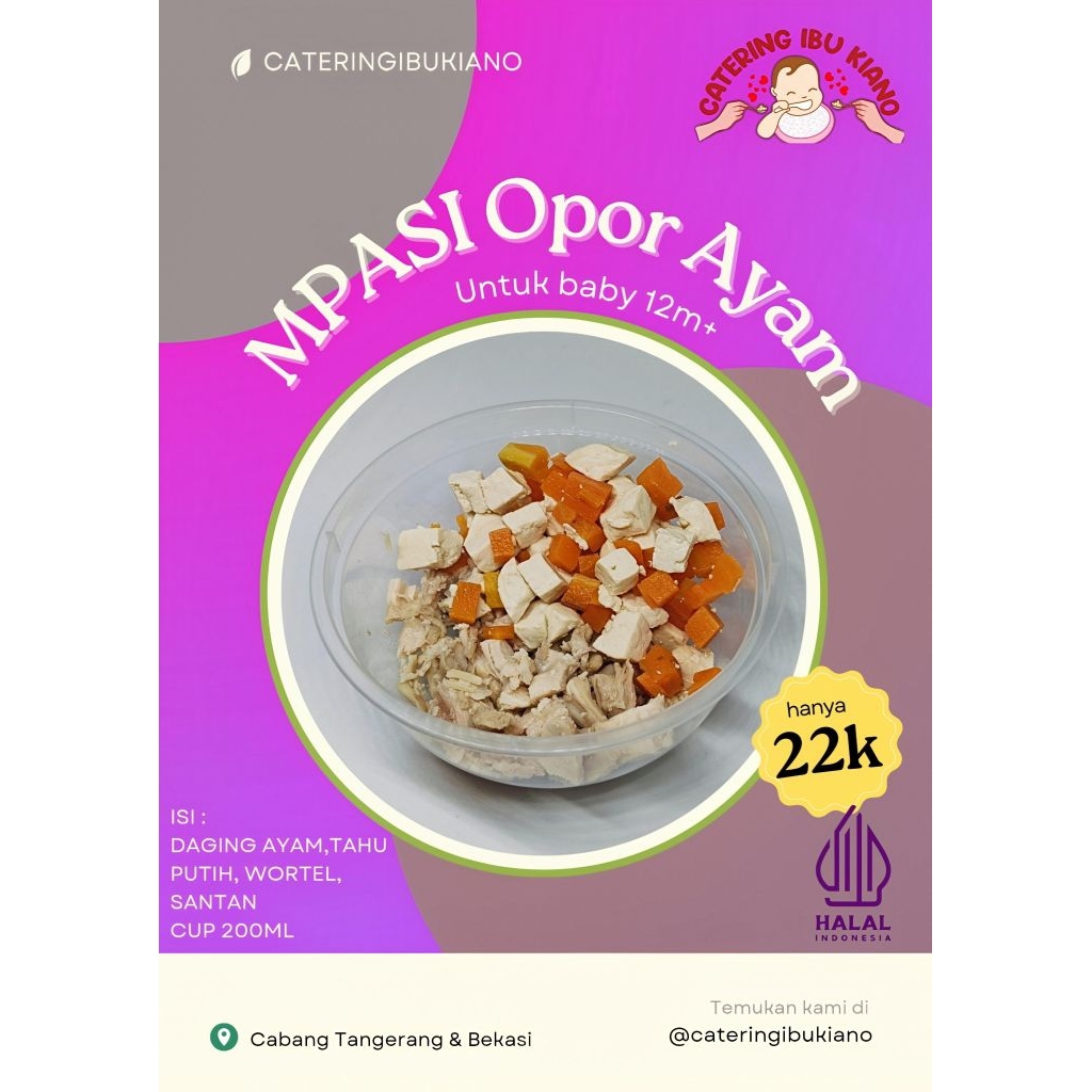 

Opor Ayam Catering MPASI bayi Frozen