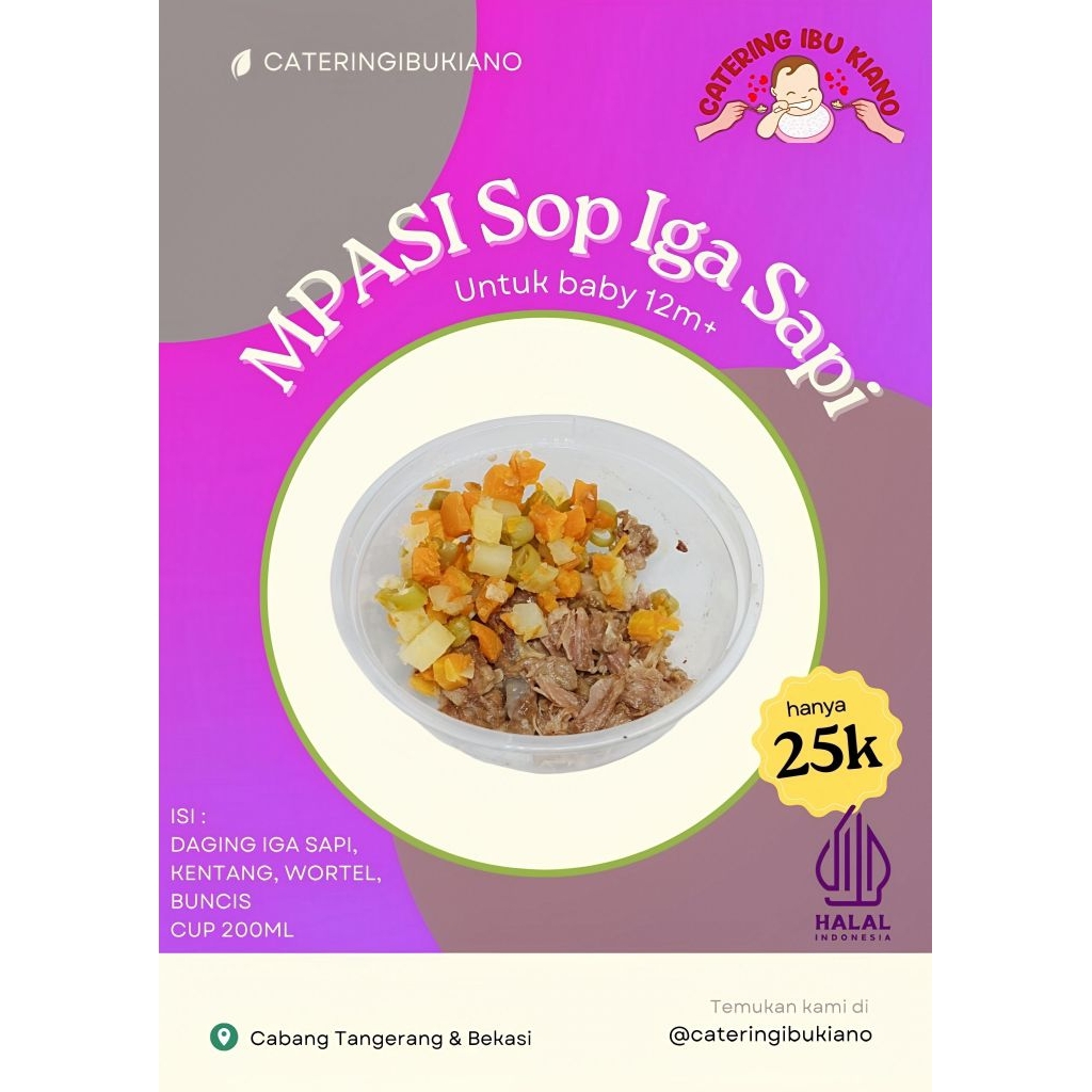 Sop Iga Sapi Catering Mpasi Bayi Frozen