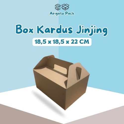 

Gable Box 18,5x18,5x22 Kardus Kemasan Jinjing