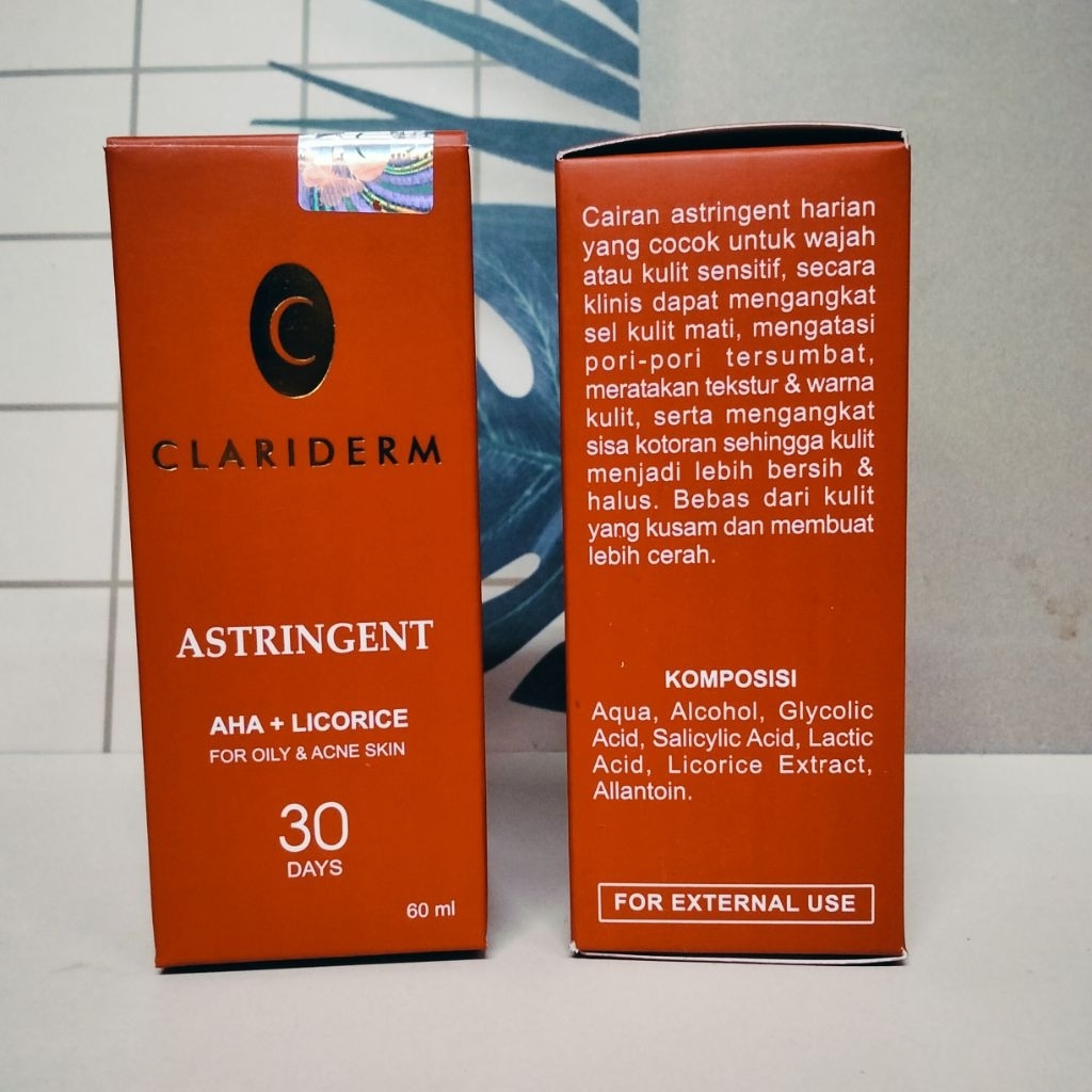 TONER CLARIDERM BPOM