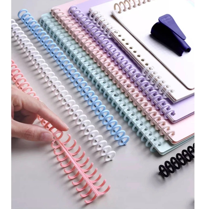 

Ring Binder DIY Spiral Binder/loose leaf Binding Strip 30 Lubang Untuk Loose-leaf paper A4 B5 A5 A6 A7