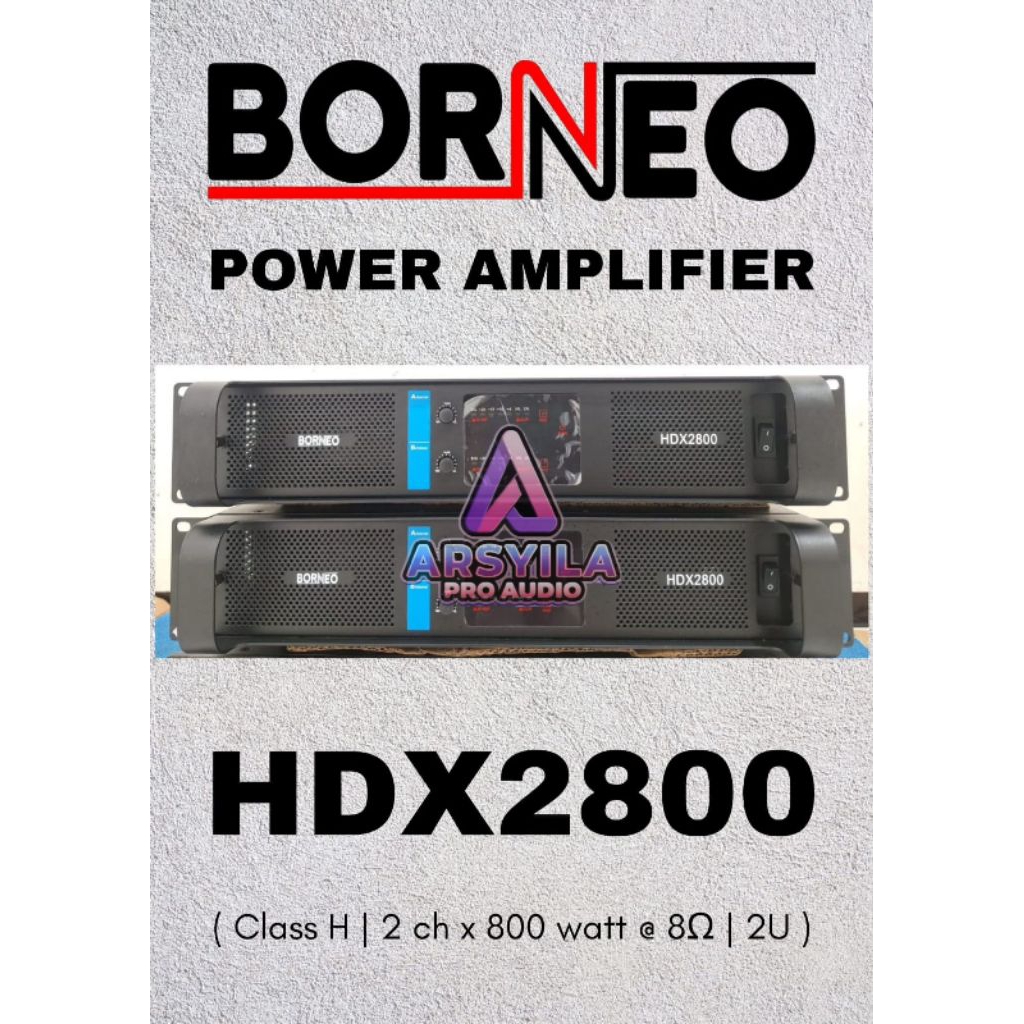 power amplifier BORNEO hdx2800 class H