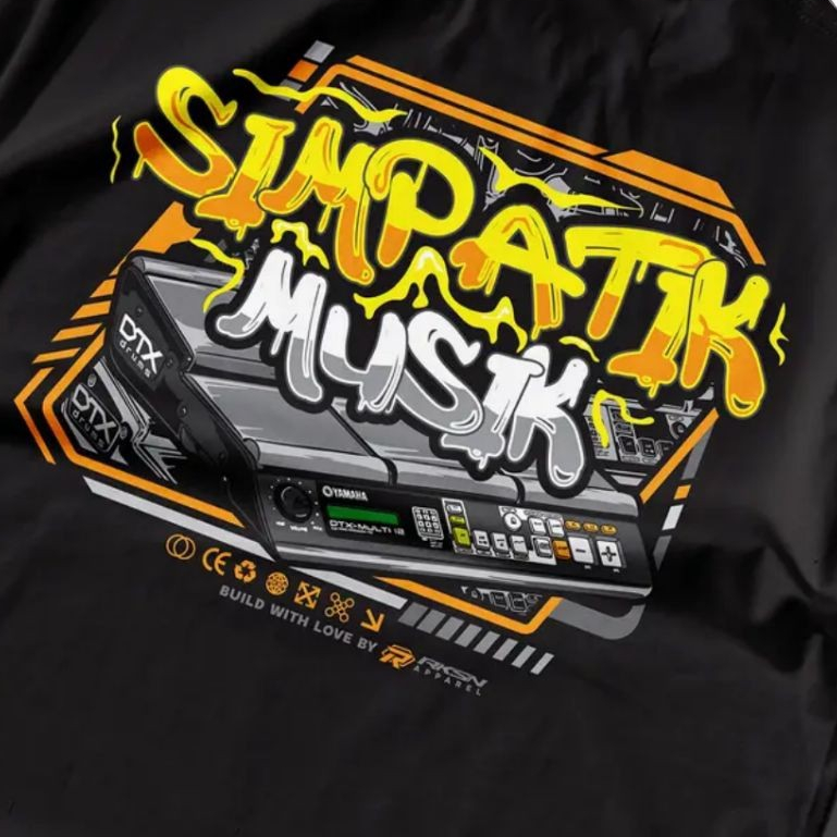 Kaos SIMPATIK MUSIK T-shirt Sound System Mahesa Simpatik Adella Ageng Pakaian Pria & Wanita Bahan Co