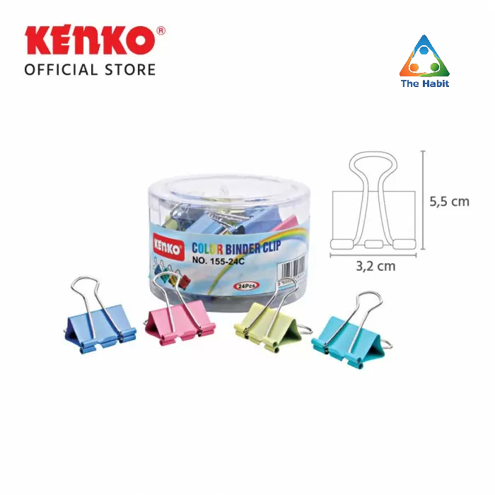 

(The Habit) COLOR BINDER CLIP No.155 - 24C