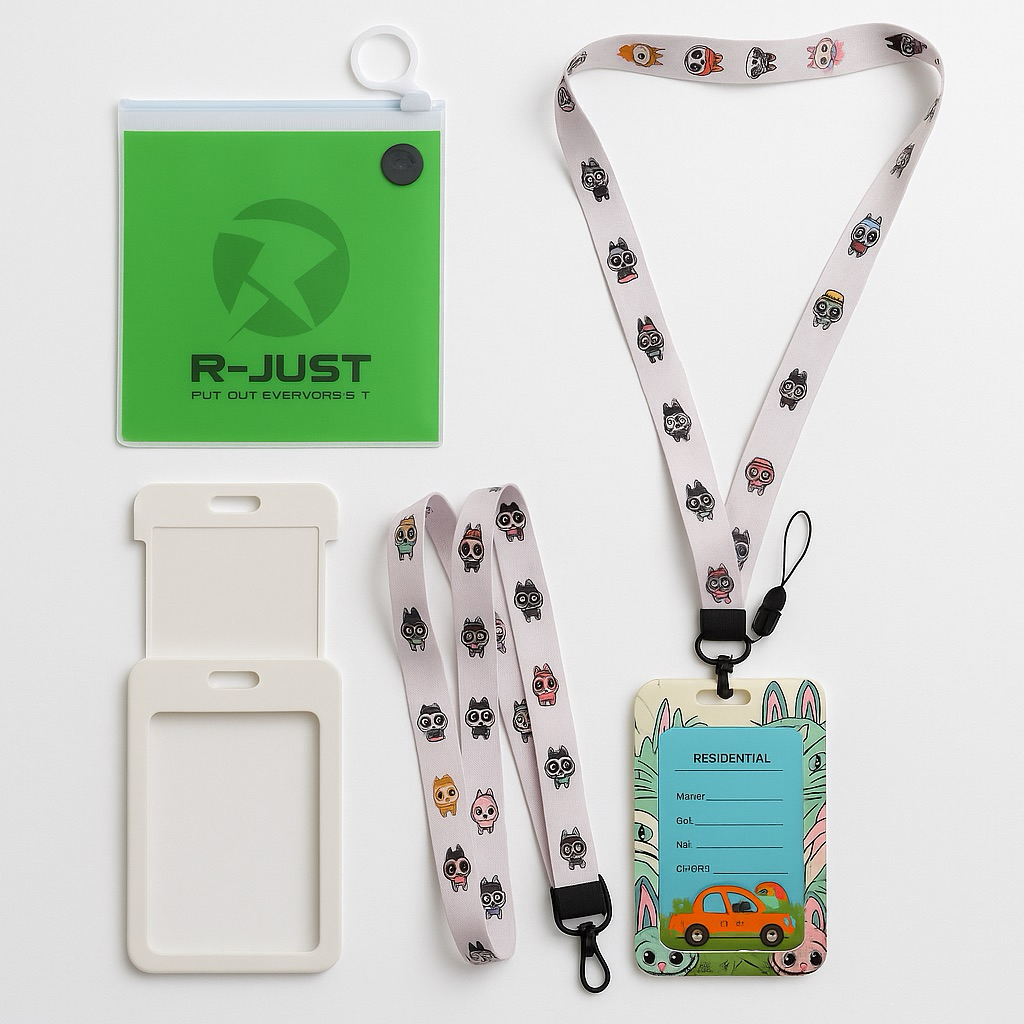 

[PLUS PACKING R-JUST] TALI LANYARD ID CARD MOTIF CARTOON LABUBU ANIME DORAEMON HELLO KITTY SPIDERMAN